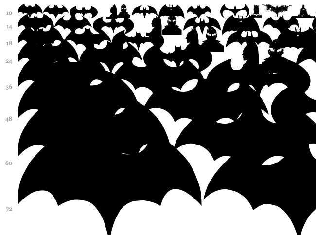 Batman Evolution Logo font waterfall